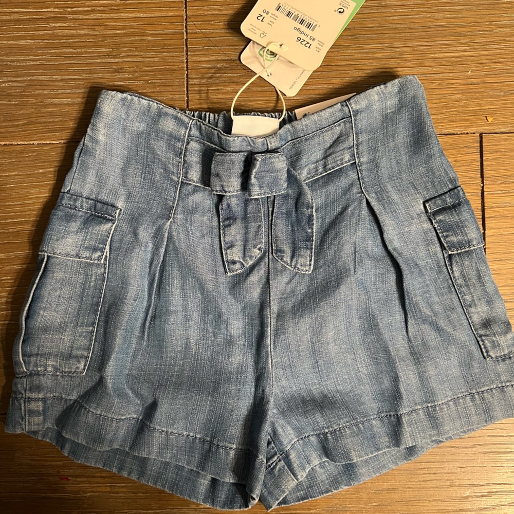 Mayoral 12 mo girls jean shorts NWT $34.50